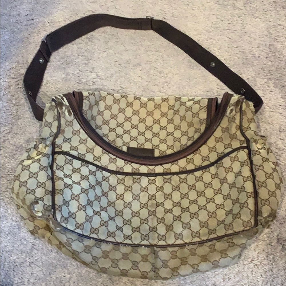 Pre loved authentic Gucci diaper bag